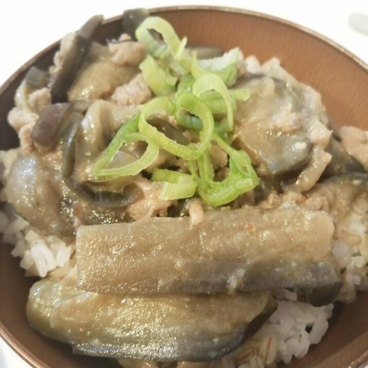 麻婆茄子丼